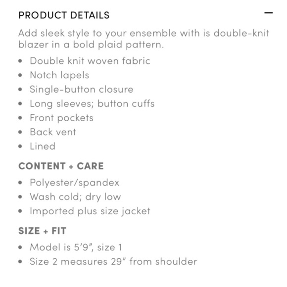 TORRID Studio Double Knit Plaid Blazer Sz 00 or M 10 NWOT office academia preppy - Picture 4 of 12